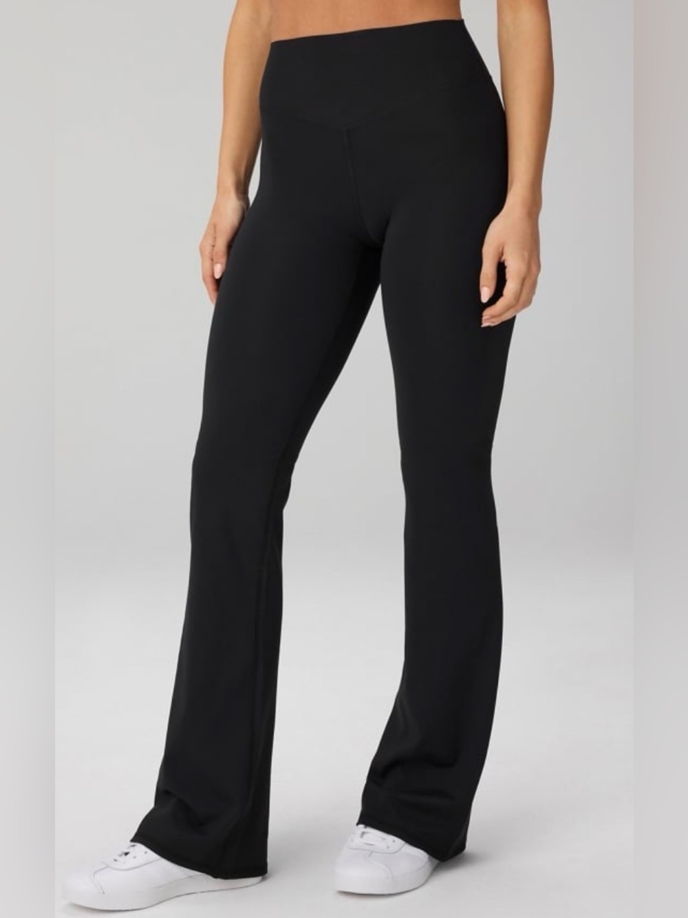 Fabletics PureLuxe Black Flare Leggings Yoga Pants Bootcut Athleisure XS/S